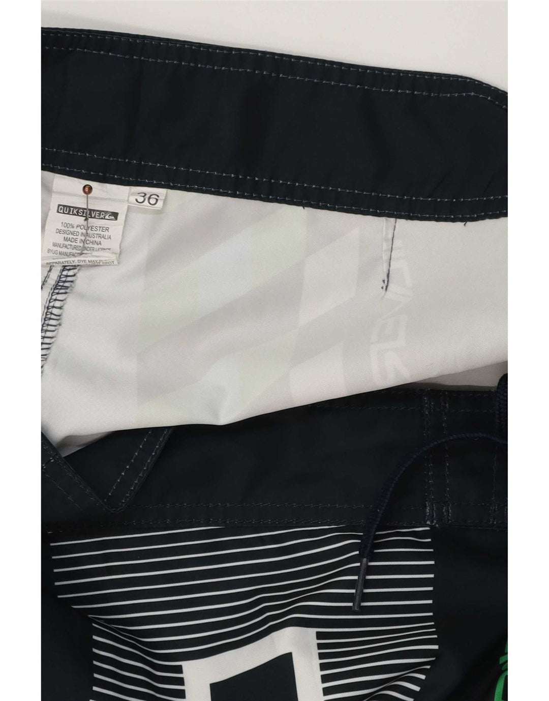 Quiksilver Pantaloncini da bagno grafici da uomo di grandi dimensioni geometrici multicolori