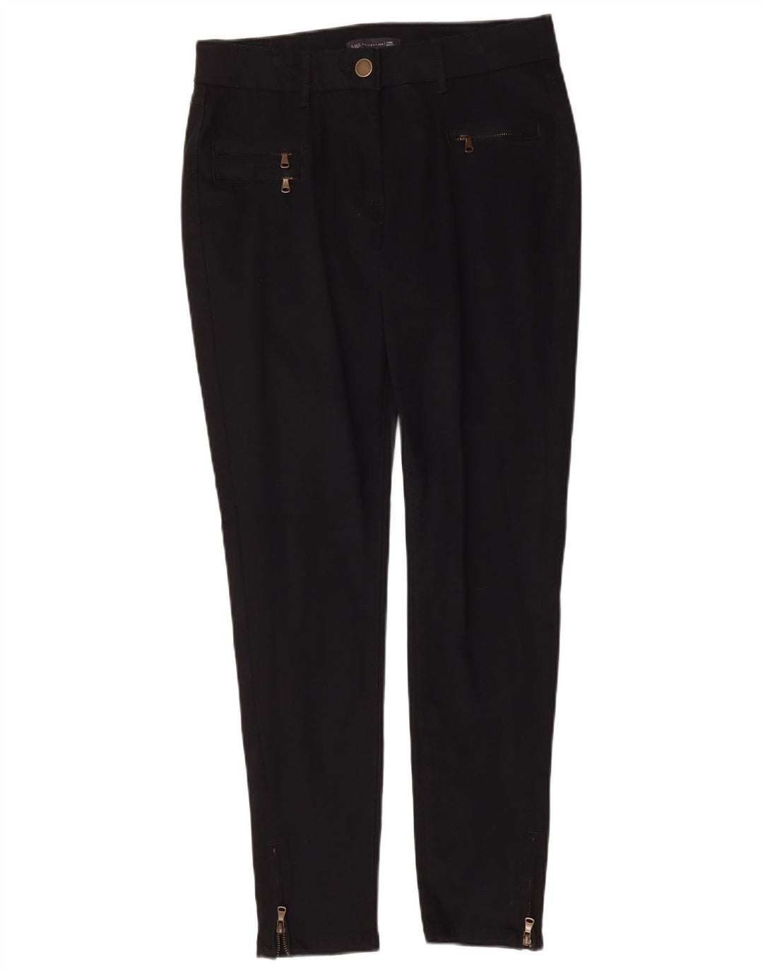 Pantaloni cargo slim da donna Marks & Spencer UK 12 medi W30 L29 blu navy