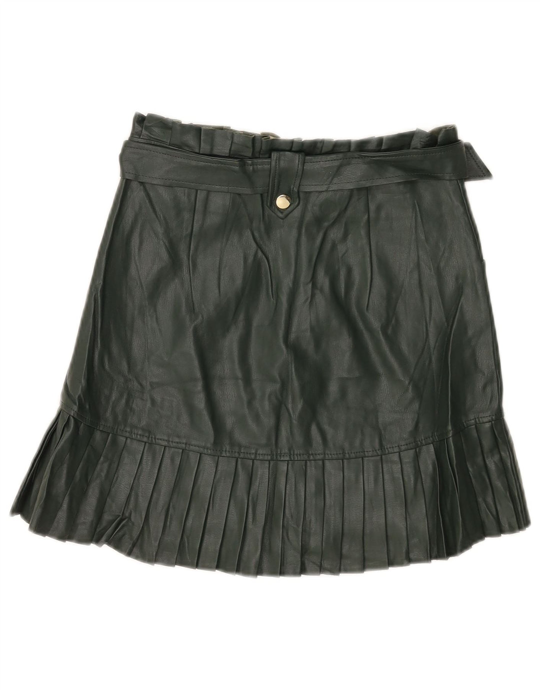 Gonna Zara da donna in ecopelle piccola W26 verde