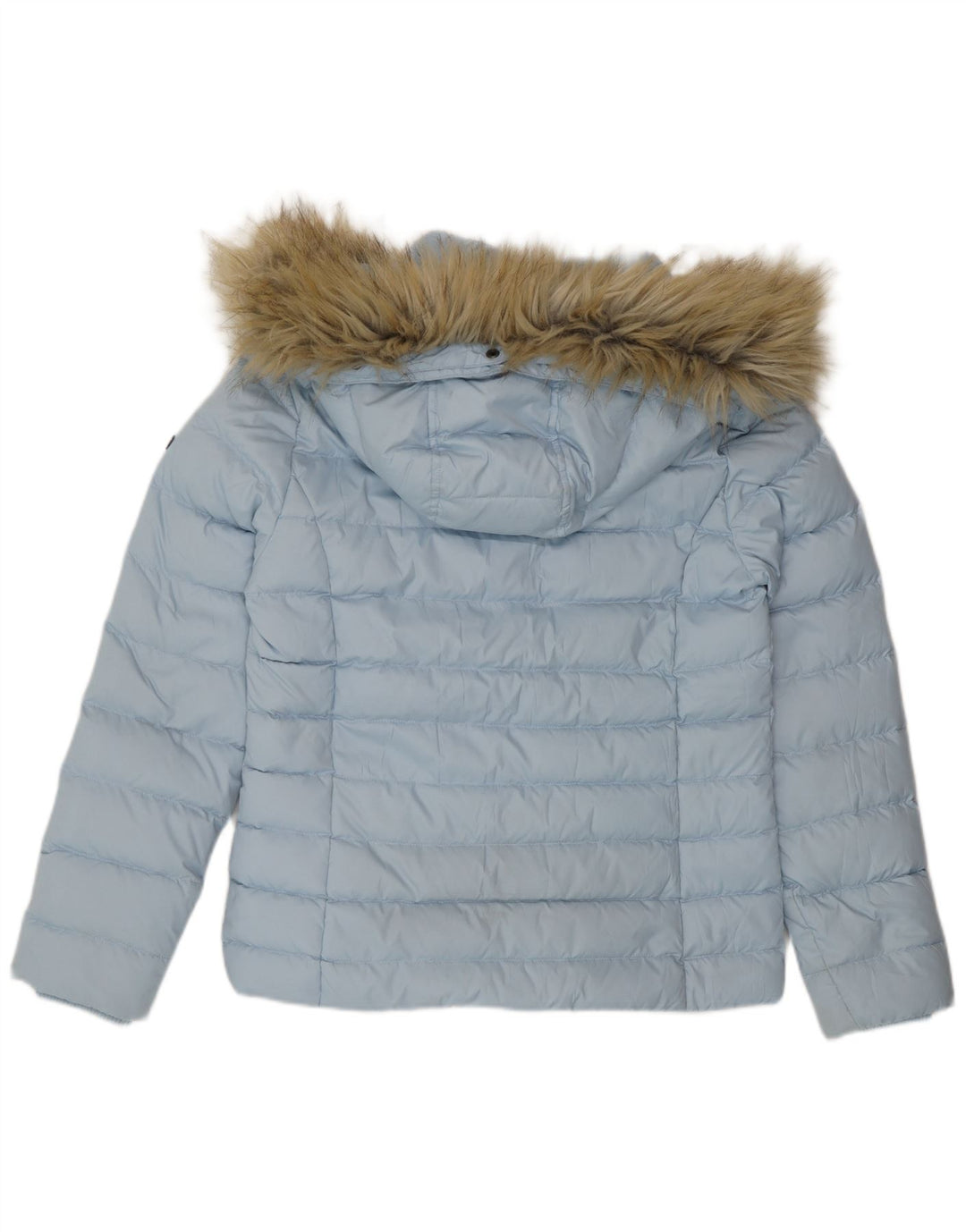 Giacca imbottita con cappuccio da donna Tommy Hilfiger UK 14 poliestere blu medio