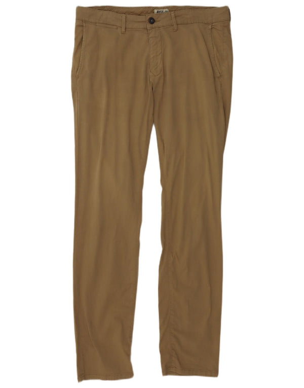 Pantaloni chino slim da uomo Rifle W34 L31 in cotone beige