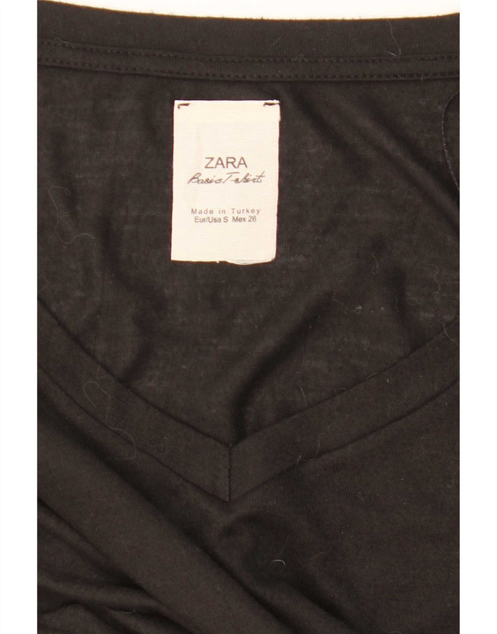 Top tunica oversize da donna Zara UK 10 piccolo nero