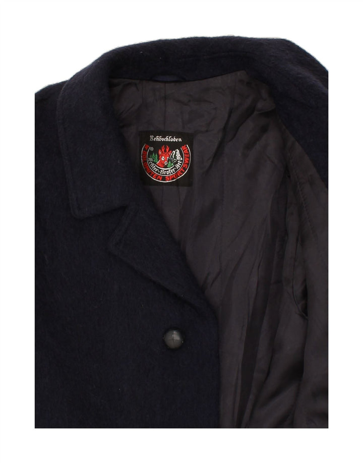 Cappotto da uomo DOLOMITEN UK 38 medio blu navy in mohair