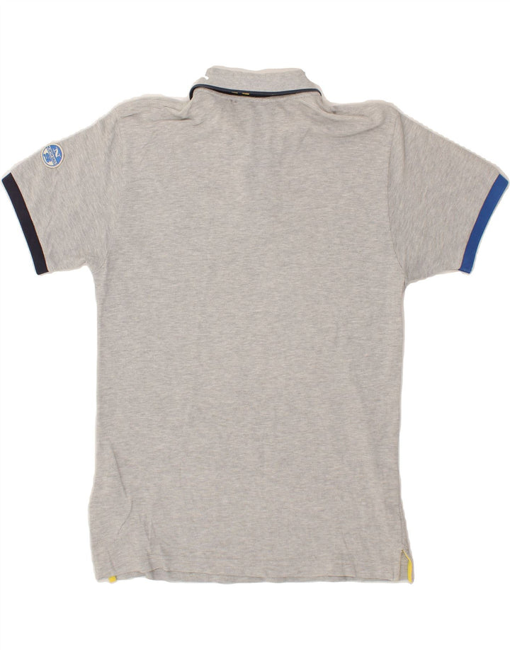 NORTH SAILS Mens Polo Shirt Medium Grey Cotton Vintage North Sails and Second-Hand North Sails from Messina Hembry 
