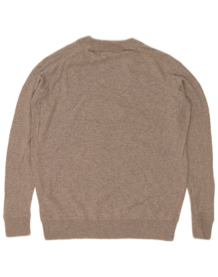 Maglione maglione girocollo da uomo Marks & Spencer XS in cotone grigio