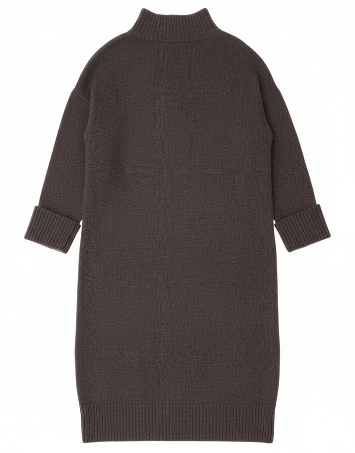 Abito maglione oversize a maniche lunghe da donna MINT VELVET UK 14 Grigio medio