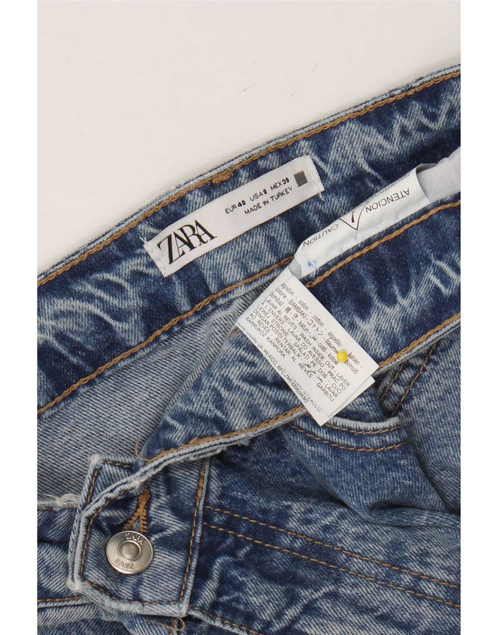 Jeans dritti da donna Zara EU 40 medio W30 L28 cotone blu