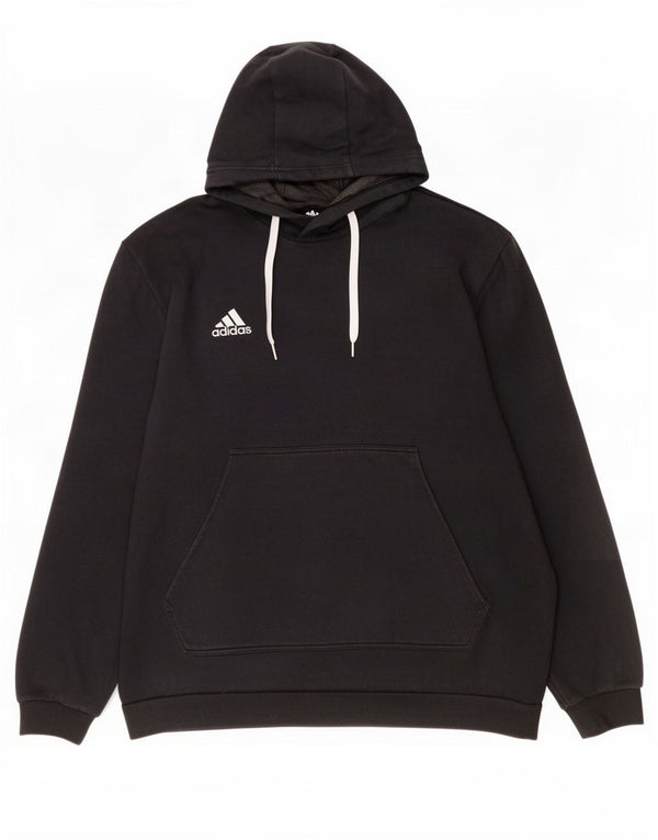 Felpa con cappuccio da uomo Adidas 2XL nera