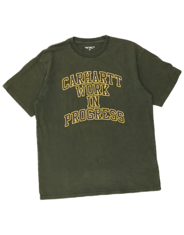 T-shirt grafica da uomo CARHARTT Top in cotone verde medio