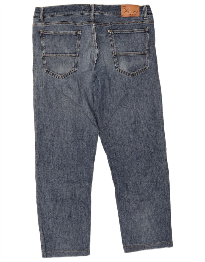 Jeans Cropped Uomo Trussardi IT 51 Large W37 L26 Blu