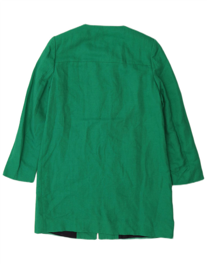 Soprabito Zara da donna UK 10 piccolo in cotone verde
