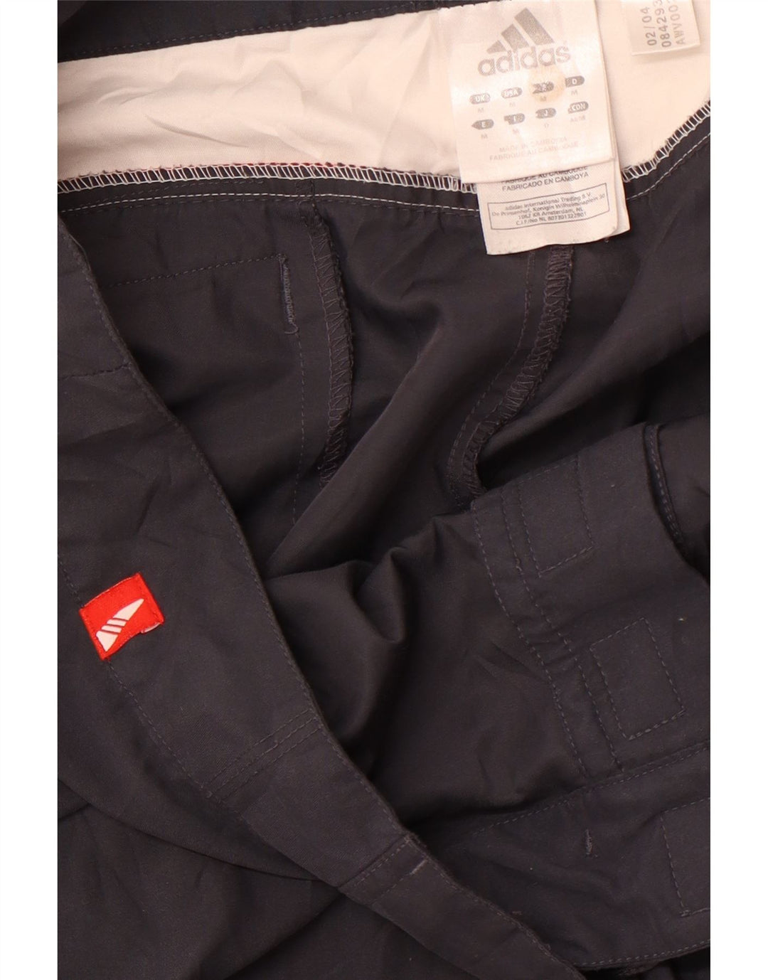 Pantaloncini da bagno da uomo ADIDAS in poliestere color block grigio medio