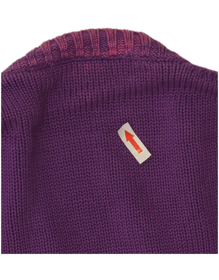 Maglione Zara da uomo con scollo a V grande viola