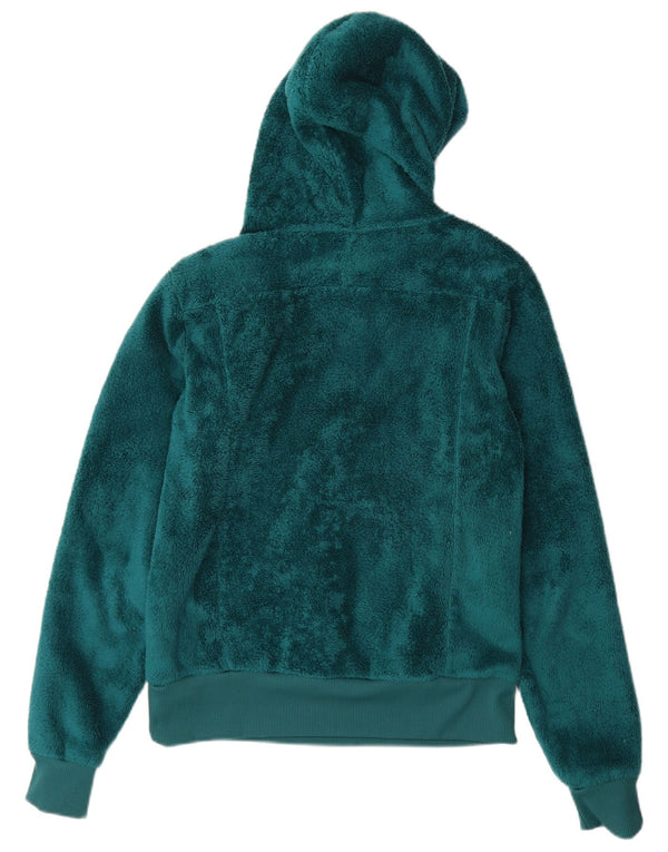 THE NORTH FACE Maglione in pile con cappuccio da donna UK 14 Large Verde Poliestere