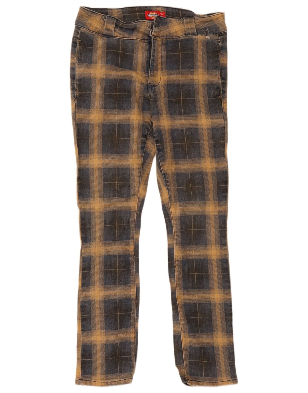Pantaloni chino slim da uomo Dickies US 5 medi W27 L27 cotone a quadri blu