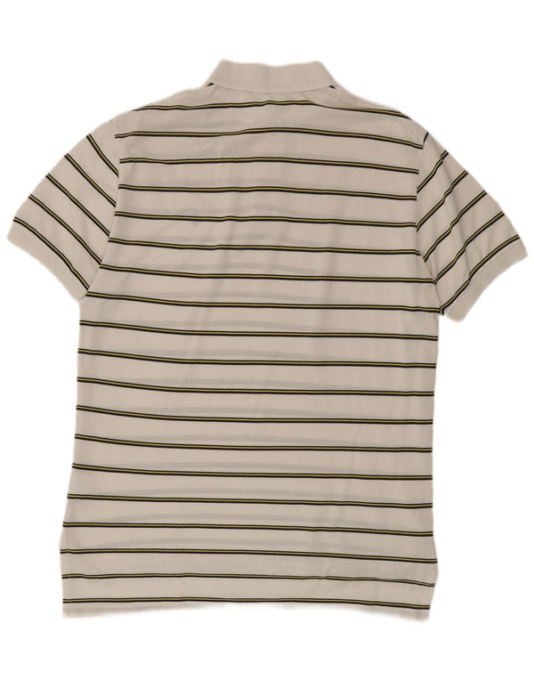 Polo Ralph Lauren Polo da uomo grande in cotone a righe bianche