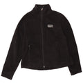 Giacca in pile da donna L.L.BEAN UK 16 grande poliestere nero