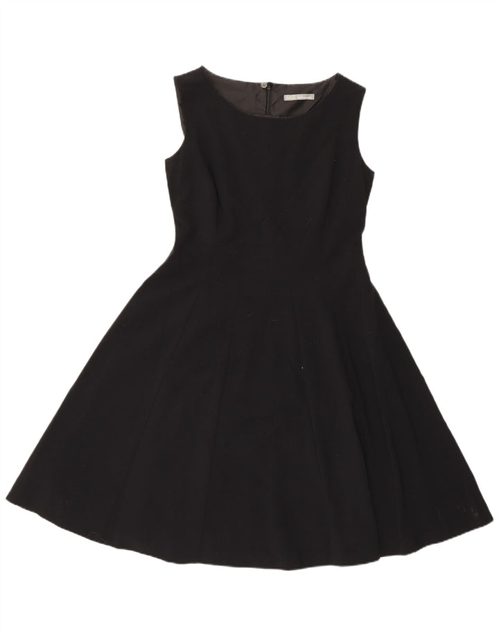 Abito a trapezio senza maniche da donna Marks & Spencer UK 12 poliestere nero medio
