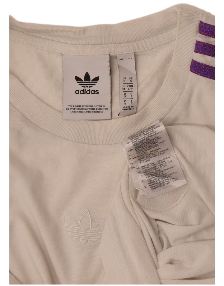 T-shirt da uomo Adidas Top Small in cotone bianco