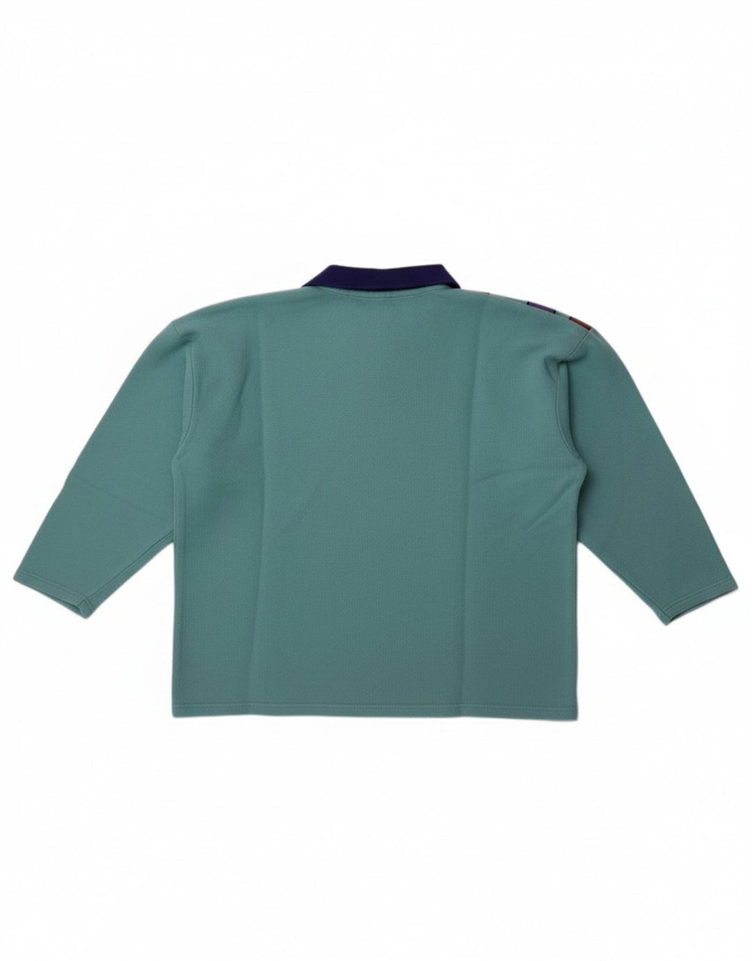 Felpa vintage da donna oversize con maniche a 3/4 UK 14 Blu medio