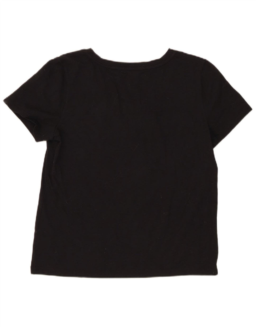 T-shirt da donna Chaps Top UK 14 grande cotone nero