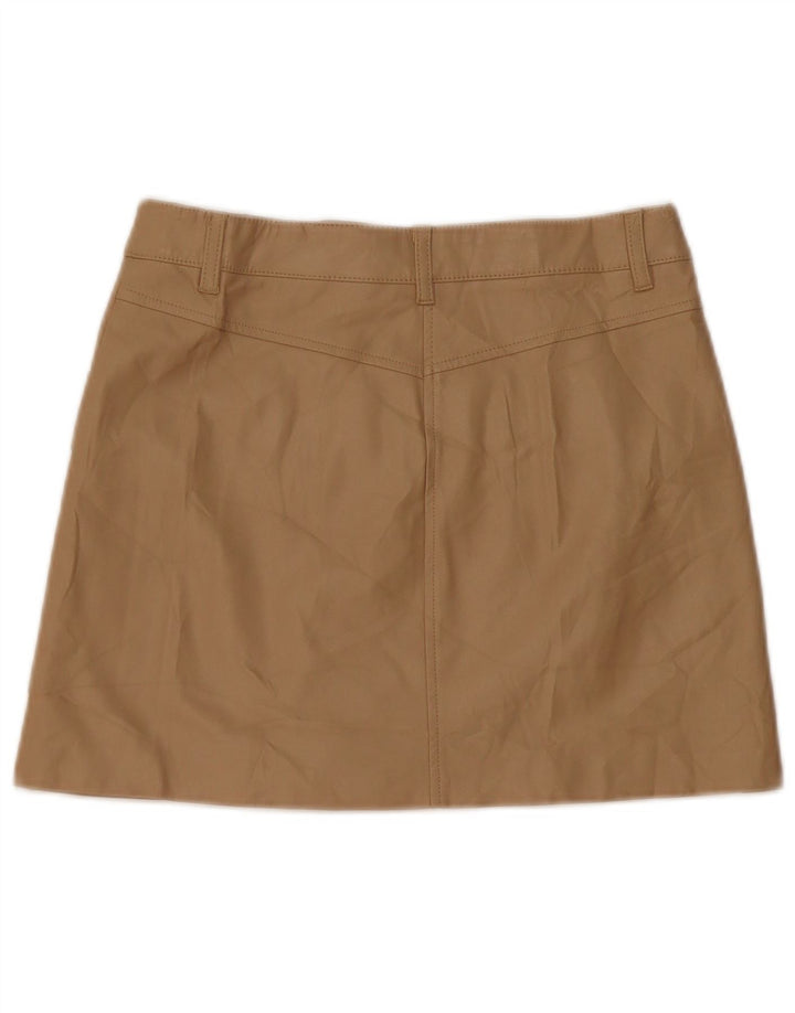 Gonna Zara da donna in ecopelle media W28 Beige