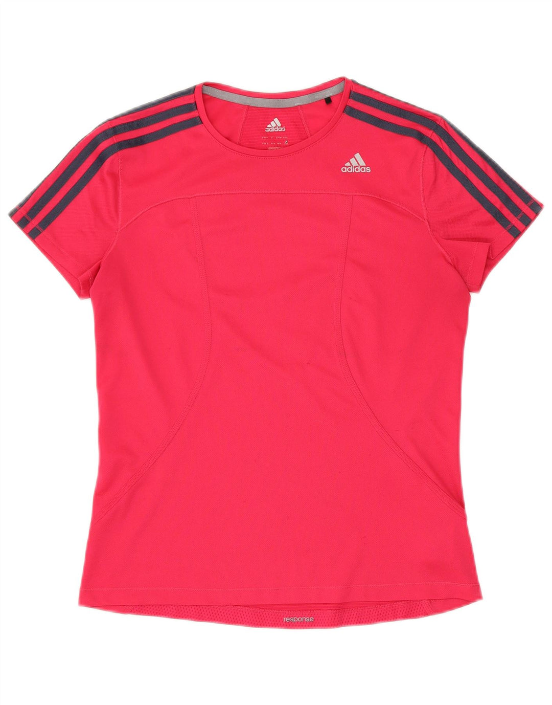 T-shirt ADIDAS da donna Climalite Top UK 14 poliestere rosa medio