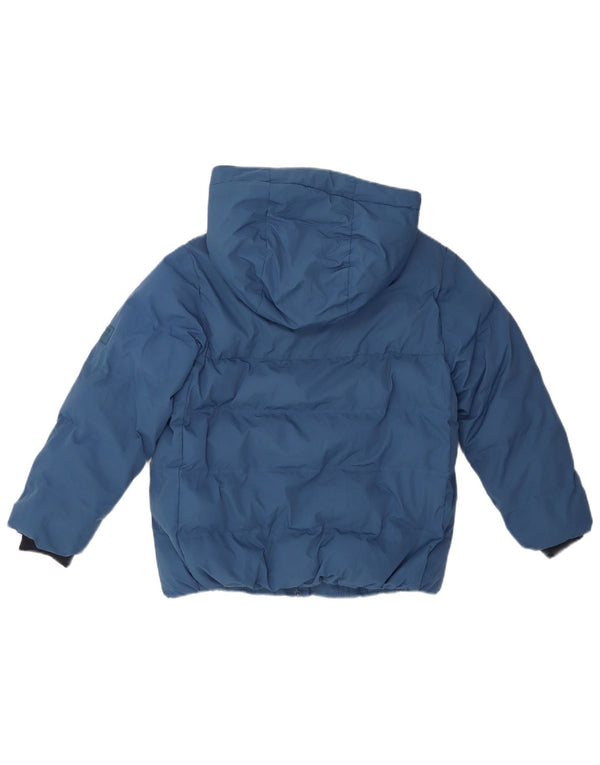 Giacca imbottita con cappuccio Zara per ragazzi 8-9 anni in poliestere blu