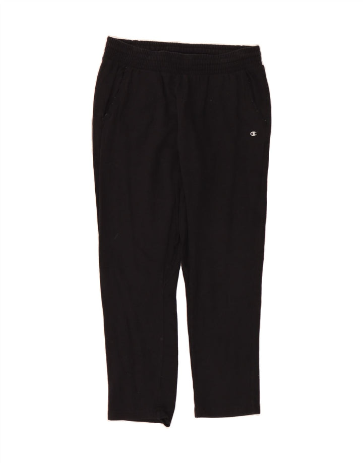 CHAMPION Womens Heritage Fit Tracksuit Trousers UK 12 Medium Black Vintage Champion and Second-Hand Champion from Messina Hembry 