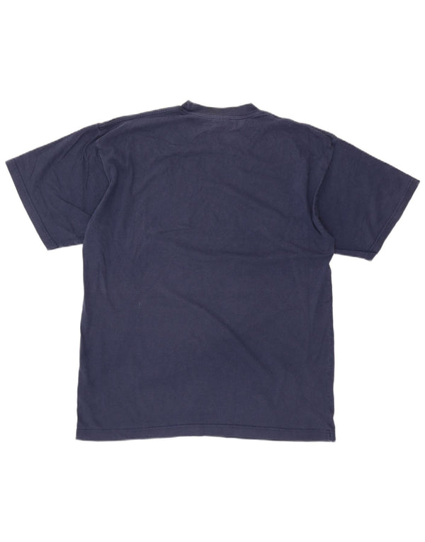 T-shirt grafica da uomo NIKE Top XL in cotone blu navy