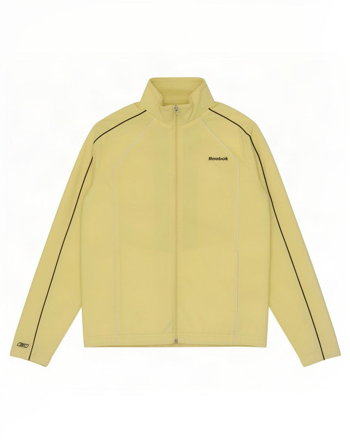 Giacca da tuta da donna Reebok UK 10 Small Giallo Cotone
