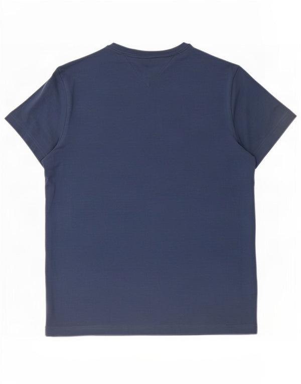 T-shirt slim fit da uomo Tommy Hilfiger Top XL in cotone blu navy