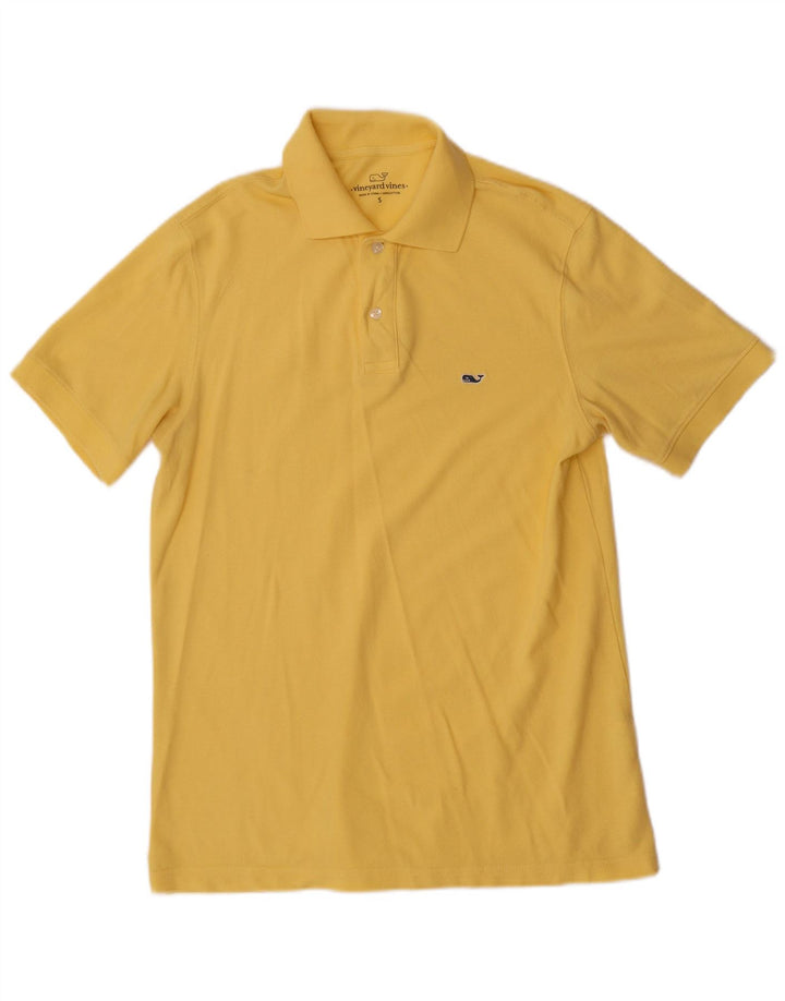 VINEYARD VINES Mens Polo Shirt Small Yellow