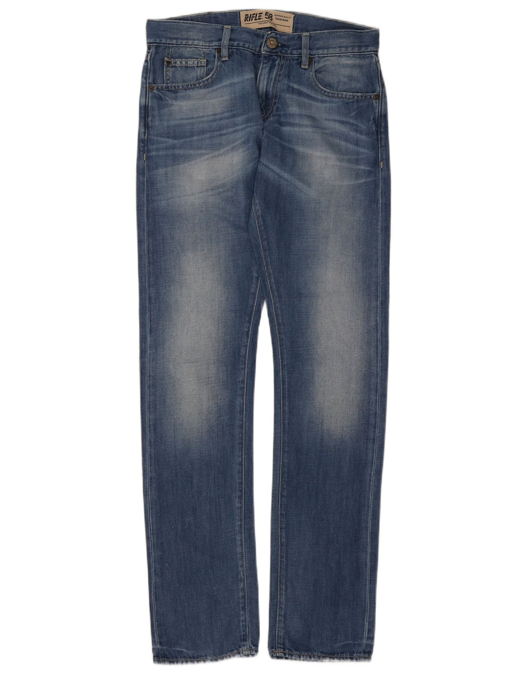 Jeans dritti da donna Rifle W28 L33 cotone blu