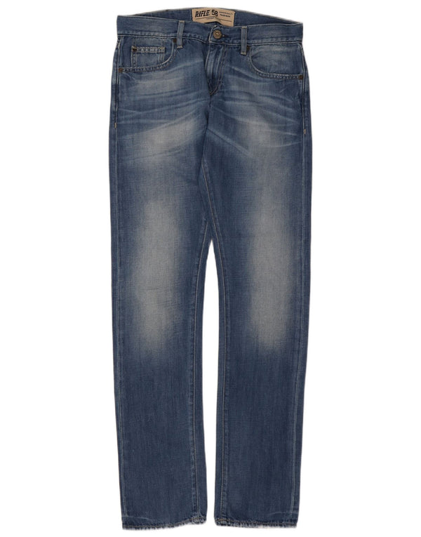 Jeans dritti da donna Rifle W28 L33 cotone blu