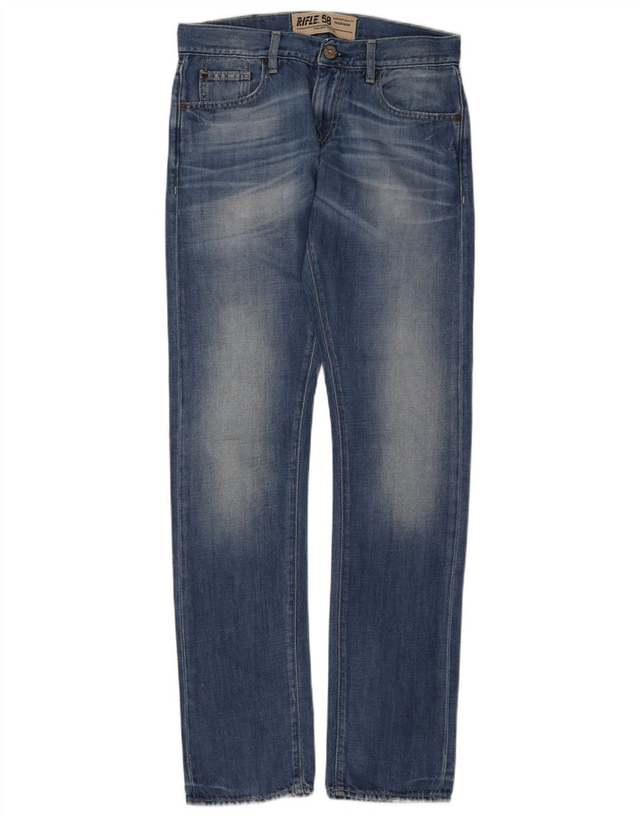 Jeans dritti da donna Rifle W28 L33 cotone blu