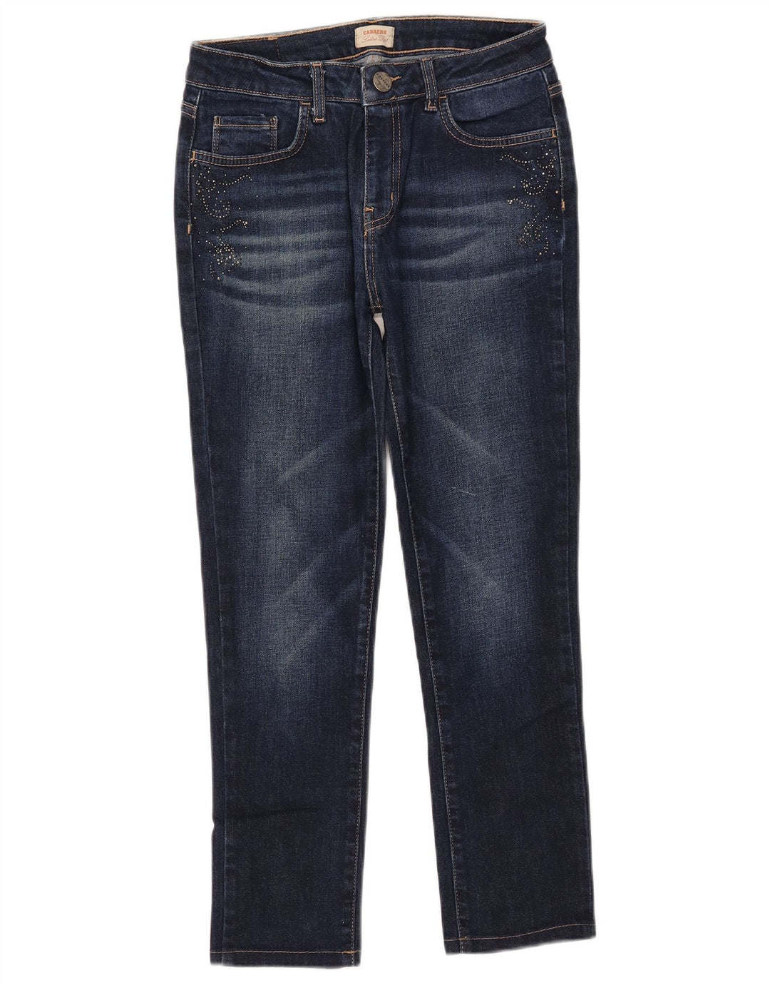 Jeans cropped slim da donna Carrera IT 44 medio W29 L25 cotone blu navy