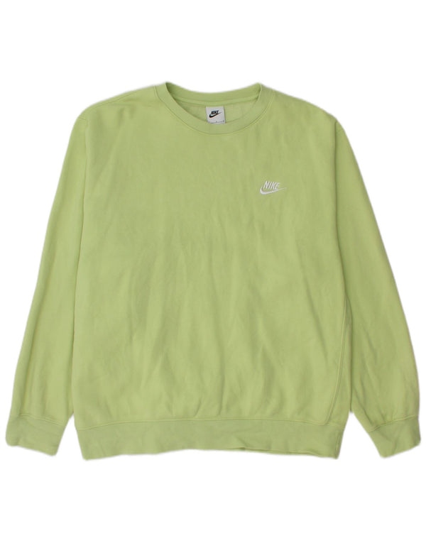 NIKE Felpa da uomo Maglione grande in cotone verde