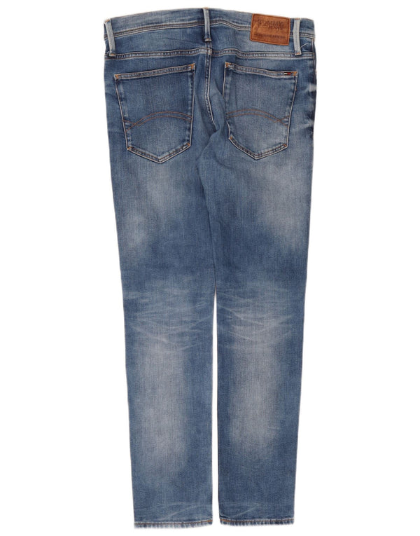 Tommy Hilfiger Uomo Simon Skinny Jeans W33 L32 Cotone Blu