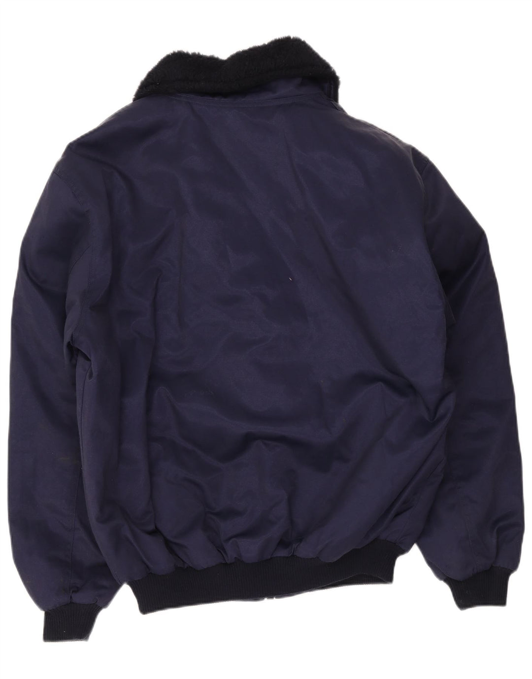 Giubbotto bomber da uomo mascotte UK 40 grande cotone color block blu navy