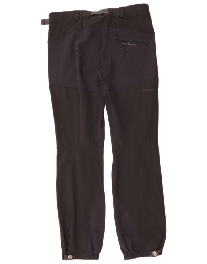 Pantaloni casual cargo dritti da donna MAMMUT W32 L30 color block nero