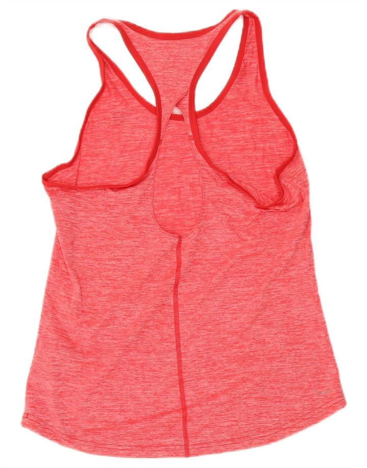 Canotta Adidas Climalite da donna UK 12/14 Poliestere screziato rosa medio