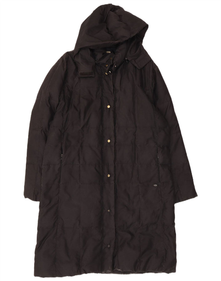 Cappotto imbottito con cappuccio da donna Sergio Tacchini UK 16 grande nero