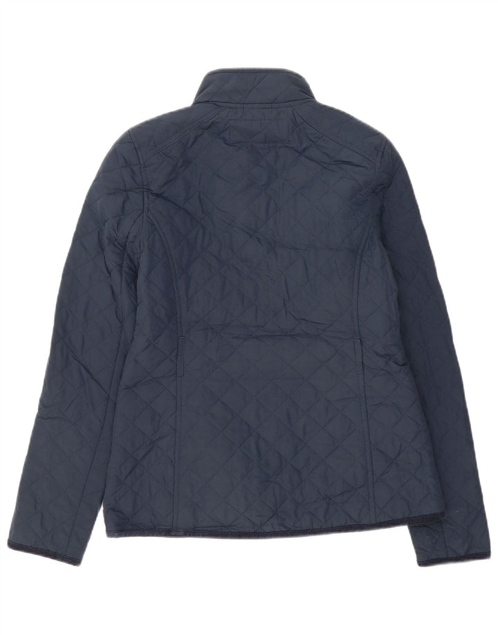 Giacca trapuntata da donna Jack Wills UK 10 piccola in poliestere blu navy