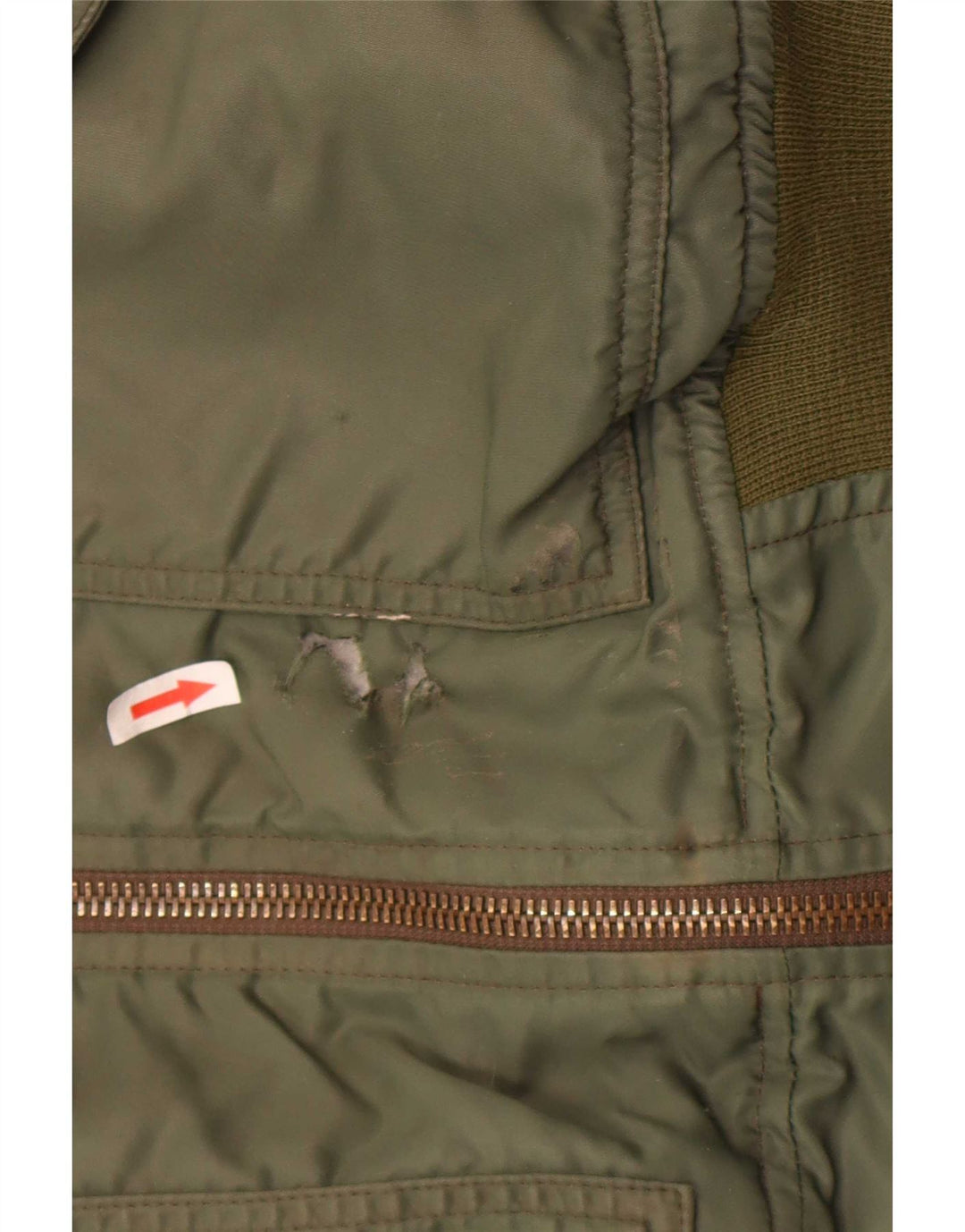Giubbotto bomber da uomo Carrera UK 40 Large Khaki Colourblock in poliammide
