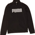 PUMA Boys Graphic Tracksuit Top Jacket 15-16 Years Black Polyester Vintage Puma and Second-Hand Puma from Messina Hembry 