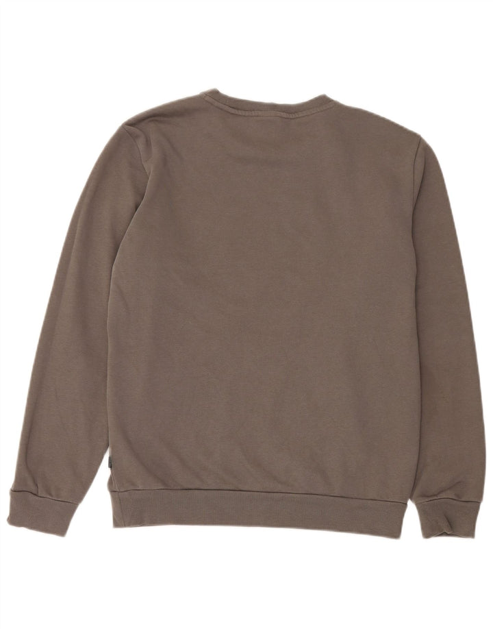 Felpa da uomo Puma Maglione piccolo in cotone grigio