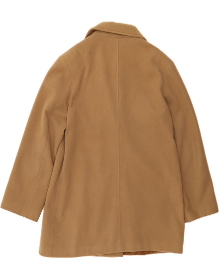 CLASSIC Womens Double Breasted Coat UK 14 Medium  Brown Wool Vintage CLASSIC and Second-Hand CLASSIC from Messina Hembry 