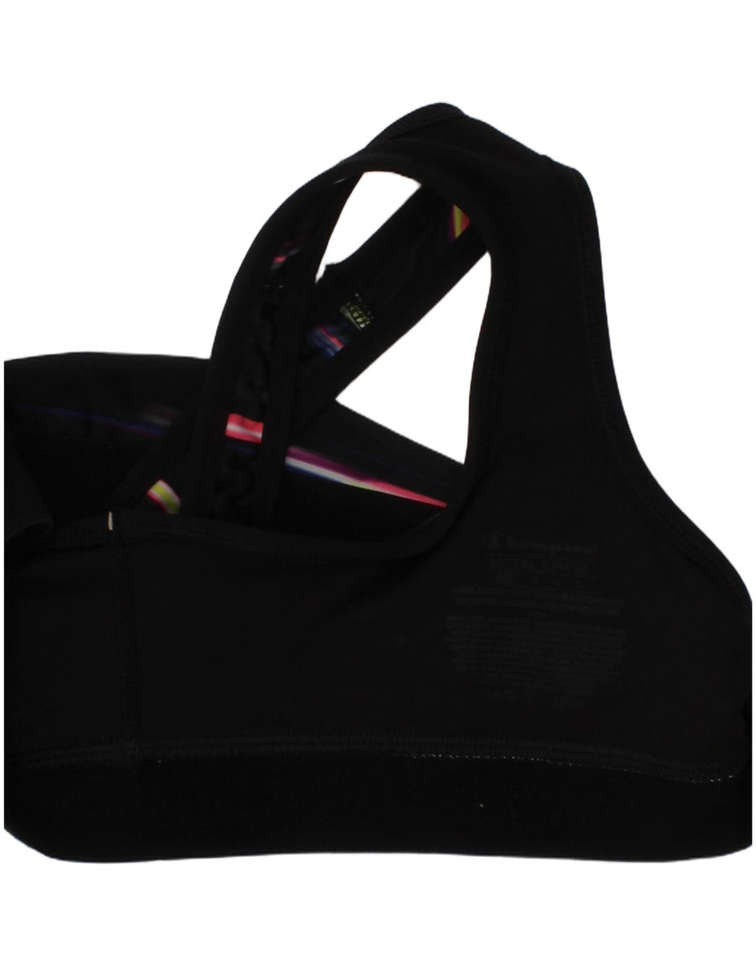 Reggiseno sportivo da donna Champion Top grande sportivo in poliestere nero