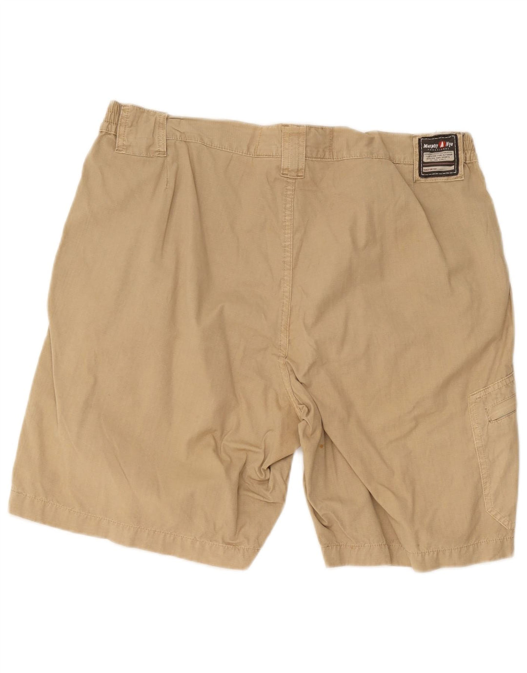 Pantaloncini cargo da uomo Murphy & Nye W38 XL in cotone beige